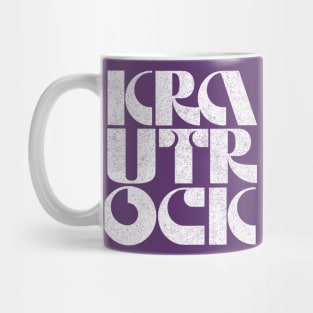 Krautrock /// Retro 70s Typography Design Mug